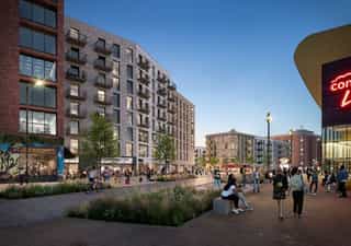 CGI showing proposed works at one of the catalyst projects - Myton Street
