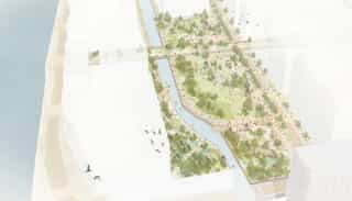 A digital sketch of Central Park