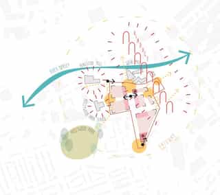 Illustrative diagram demonstrating the enhancement of heritage through considered design