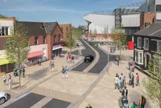 A visual image showing the future plans for Walton Breck Road